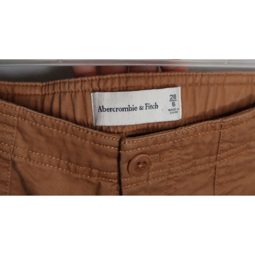 Abercrombie & Fitch Cargo Pants‎ Womens Sz 6 Brown Utility Straight Leg Y2K EUC - Picture 3 of 8